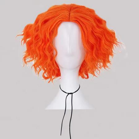 Anime Cosplay Website - Mad Hatter Cosplay Pruiken Korte Oranje