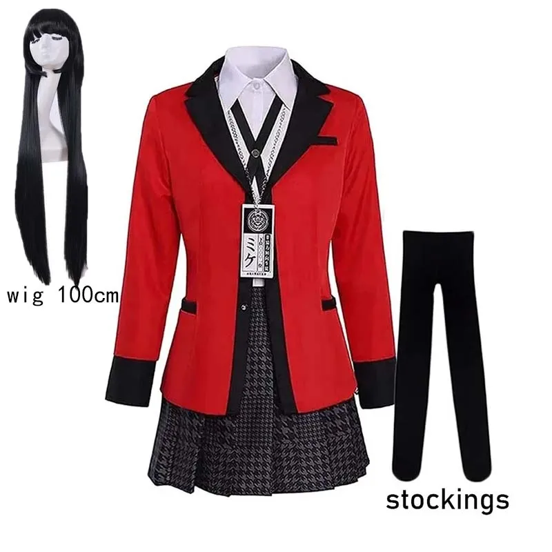 Anime Cosplay Yumeko - Yumeko Jabami Cosplay Kostuum Schooluniformen Jabami