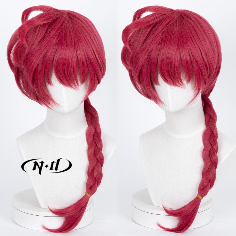 Anime Cosplay Red Hair - ND Ranma Saotome Cosplay Pruiken Rood