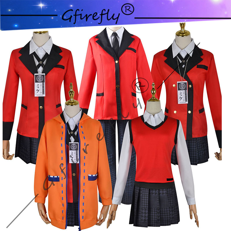 Anime Cosplay Yumeko - Kakegurui Cosplay Kostuum Jyabami Yumeko Momobami