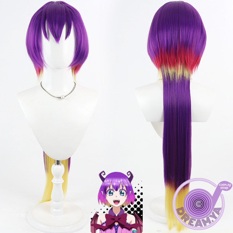 Anime Cosplay Red Hair - Kuromu Cosplay Pruik Mairimashita Lang Paars