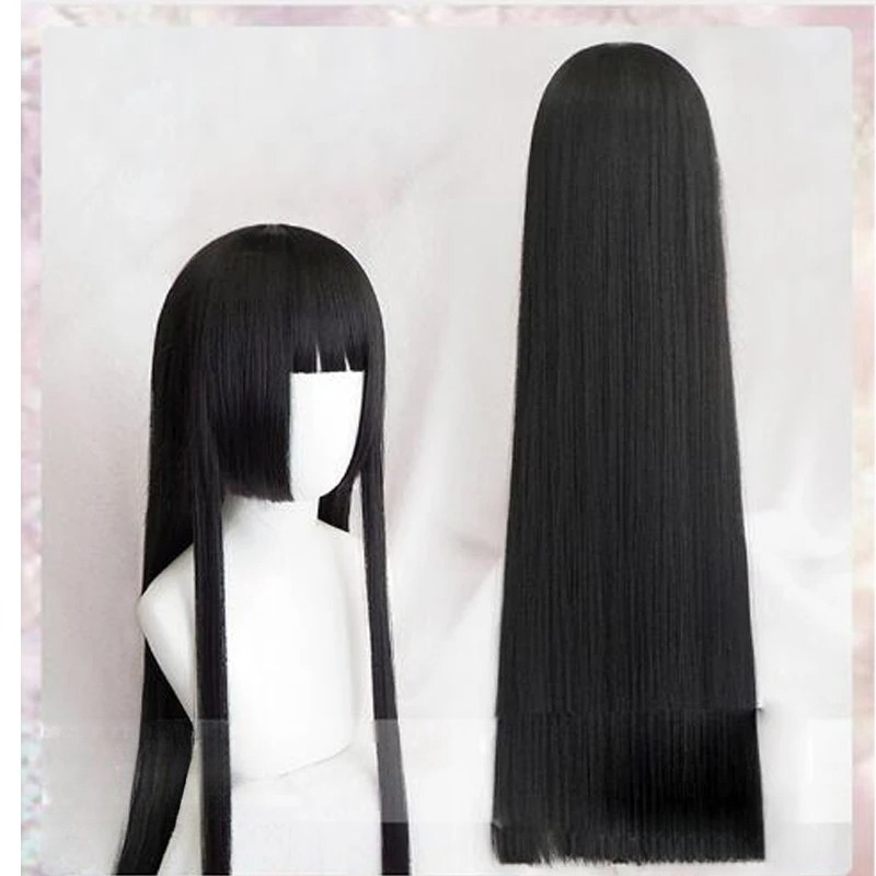 Anime Cosplay Yumeko - 100cm Yumeko Jabami Cosplaypruik Zwart Recht