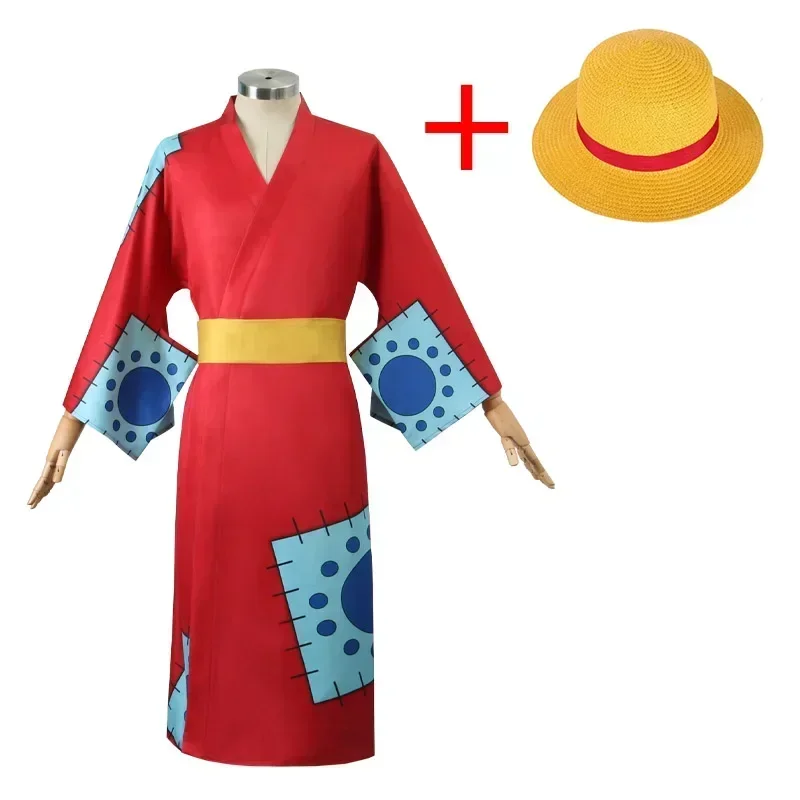 Anime Cosplay Luffy - Anime Luffy Cosplay Kostuum, Wano Country