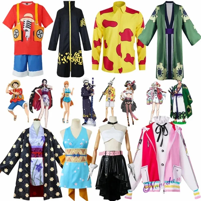 Anime Cosplay Luffy - RODE FILM Anime Cosplay Kostuum Vrouwen