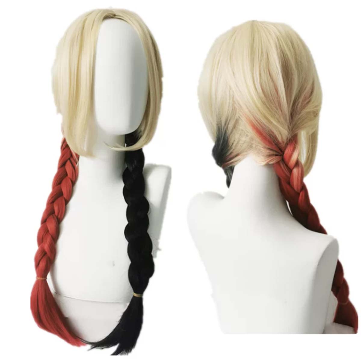 Anime Cosplay Red Hair - Dames Quinn Cosplay Pruik Harley 2