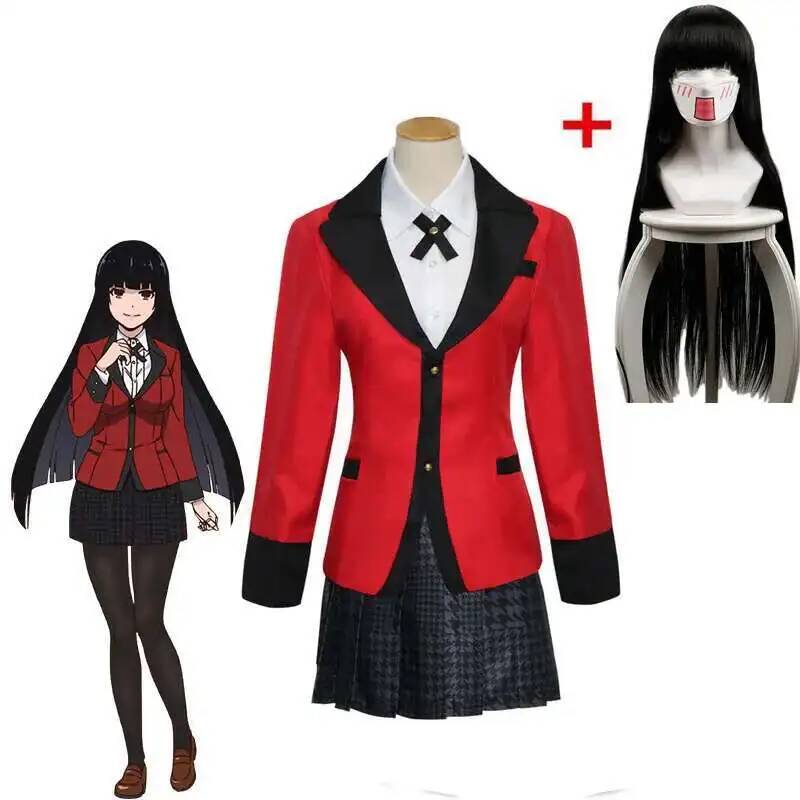Anime Cosplay Yumeko - Anime Kakegurui Yumeko Jabami Cosplay Kostuum