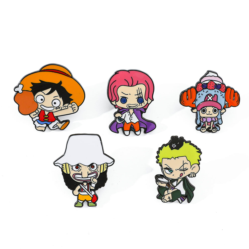 Anime Cosplay Luffy - 5 stuks creatieve anime broche knappe