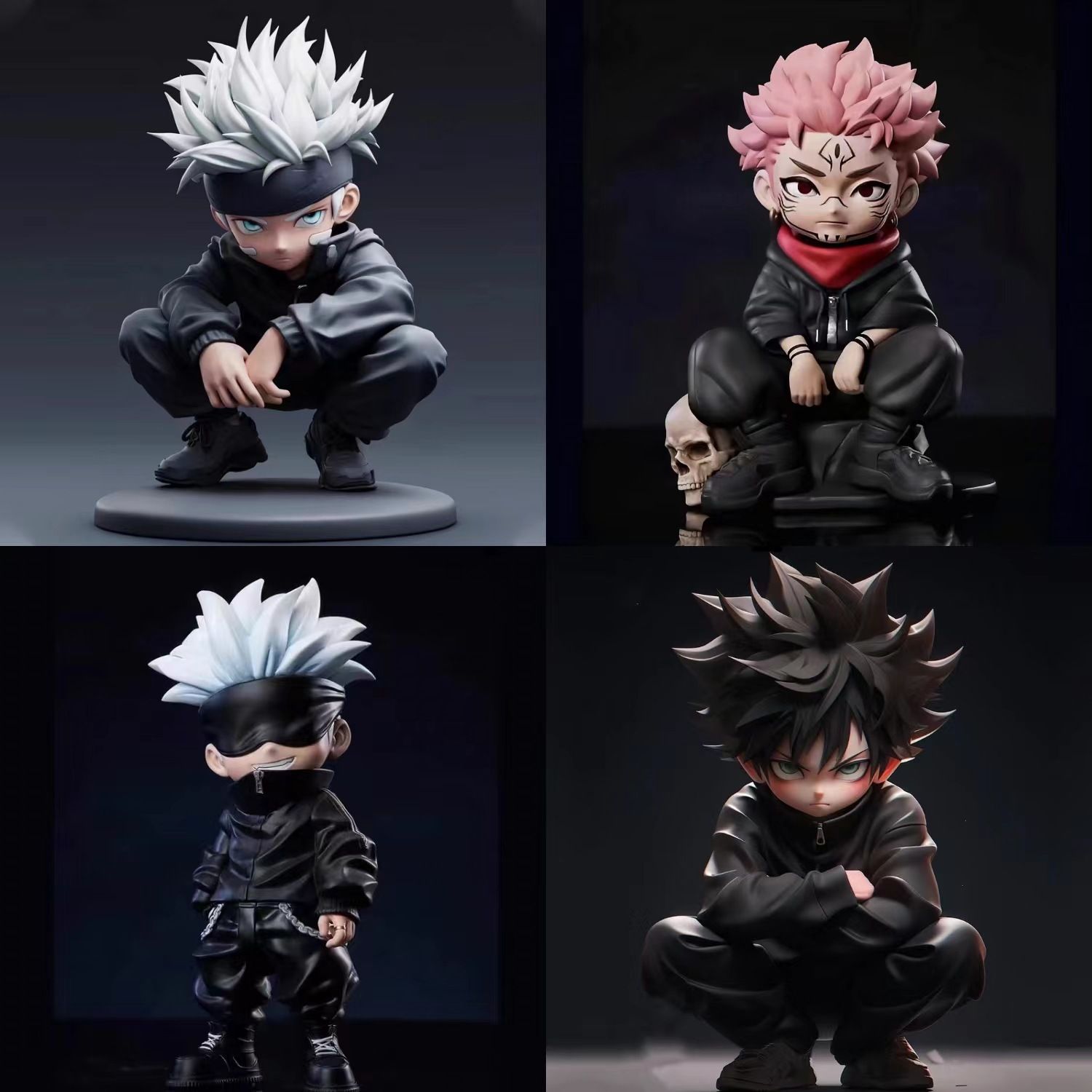 Anime Cosplay Gojo - Jujutsu Kaisen figuur - gehurkte Satoru