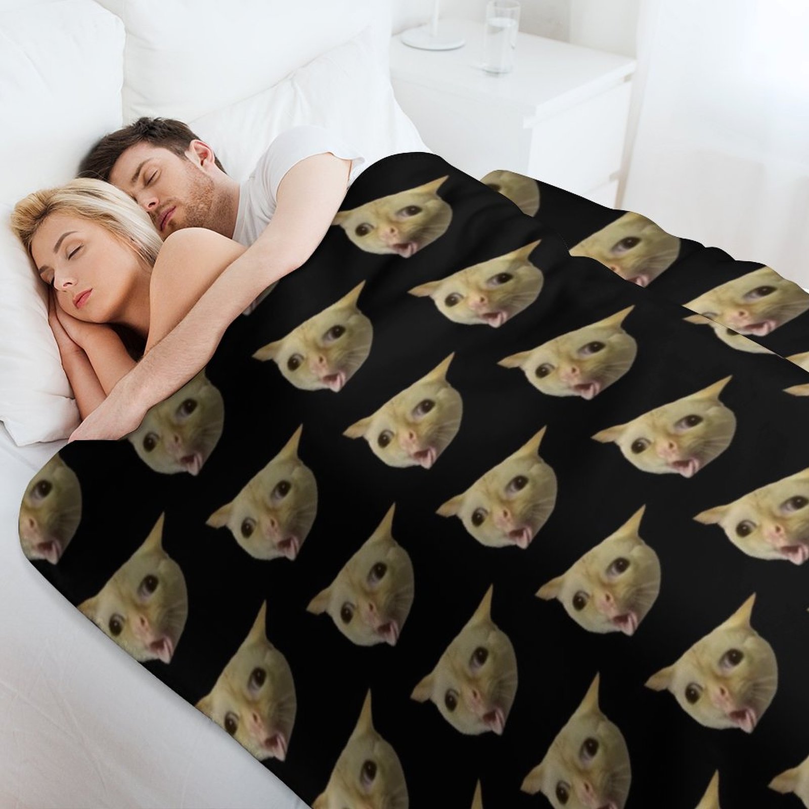 Hoestende kat meme Gooi deken  - Anime Cosplay Meme recensie en prijs