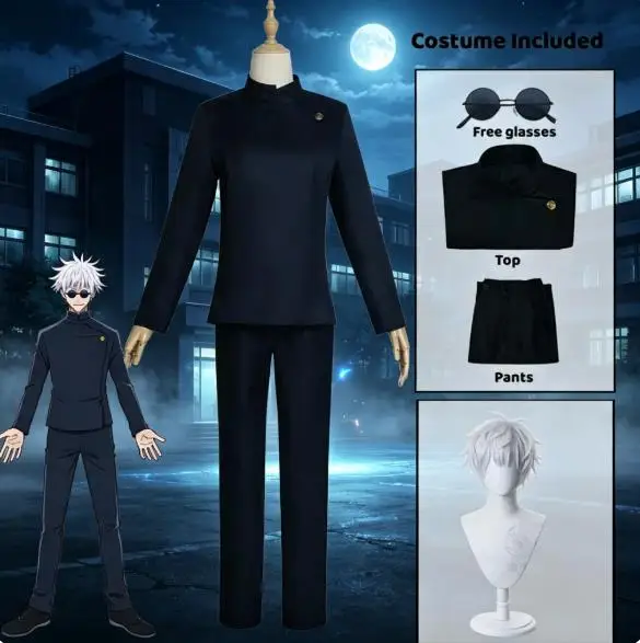 Anime Gojo Satoru cosplay unif - Anime Cosplay Gojo recensie en prijs