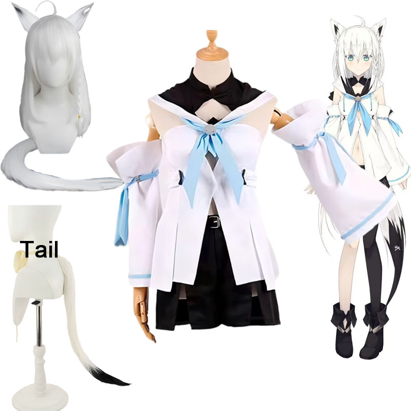 Vtuber Shirakami Fubuki Cospla - Anime Cosplay Meme recensie en prijs