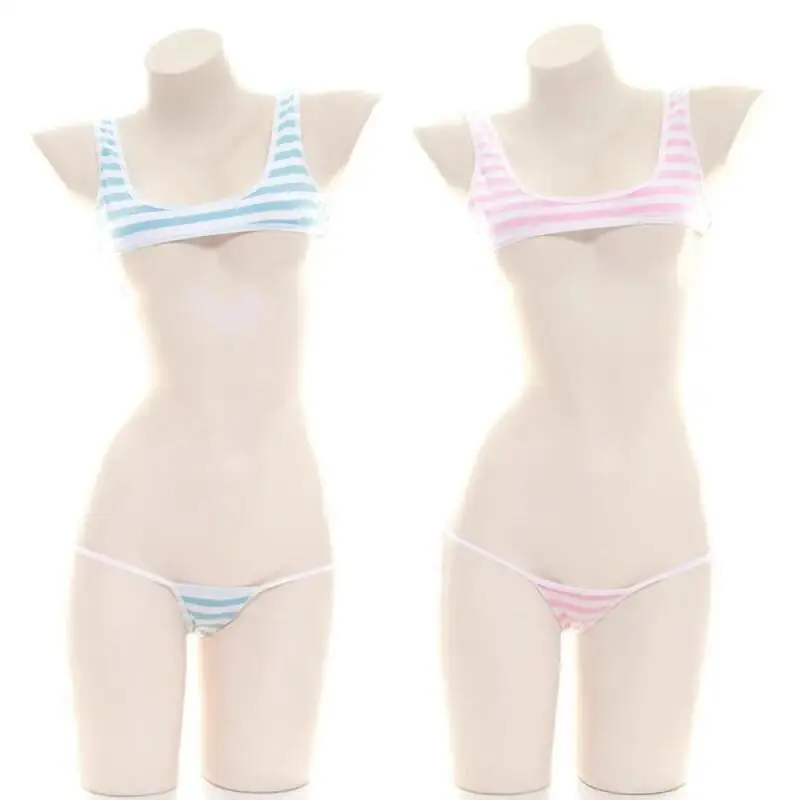 Sexy Japanse stijl blauw wit g - Anime Cosplay Bikini recensie en prijs